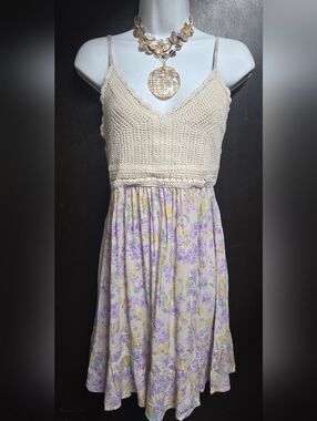 NWT Pink Rose BOHO dress